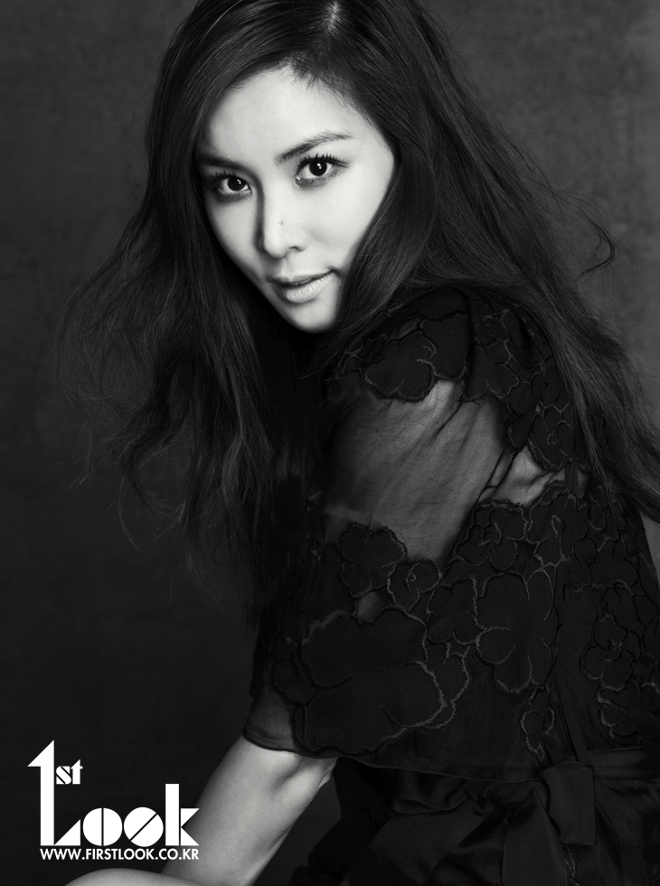 Fashionista Ko So Young Black and White Photo Shoot for 1st Look