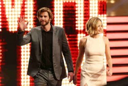 Jennifer Lawrence and Liam Hemsworth 