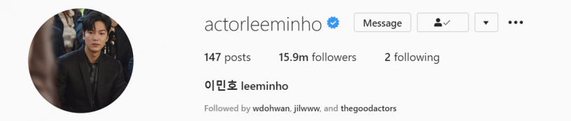 Lee Min Ho Most Followed Korean Actor On Instagram + Gained 3.9m Followers In Less Than 2 Months