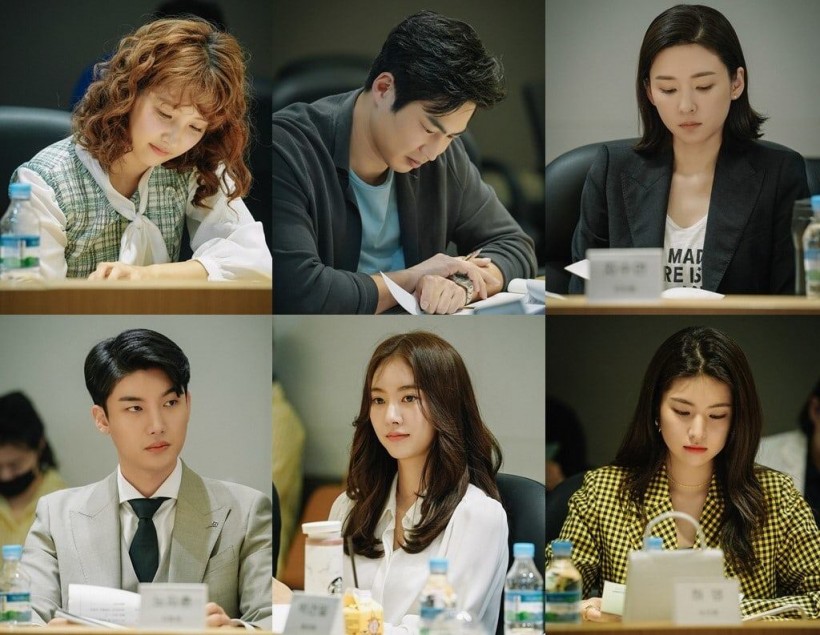 Kim So Eun, Ji Hyun Woo, and More Come Together for 1st Script Reading of New MBC Drama