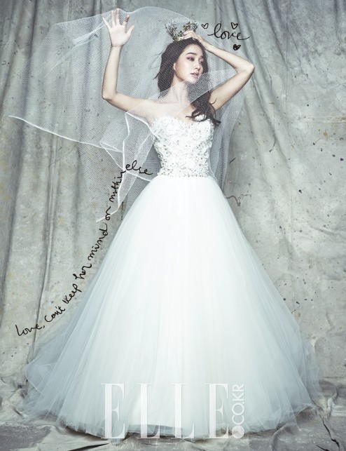 Lee Min Jung's Wedding Photo Shoot with ELLE Magazine | KDramaStars