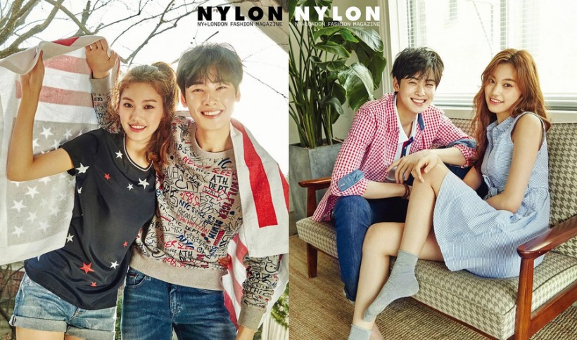 Weki Meki Doyeon and ASTRO Eunwoo for NYLON