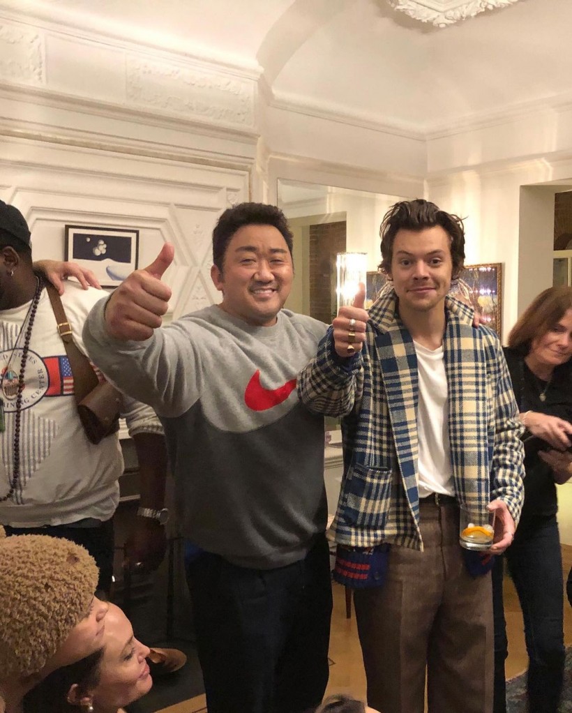 Ma Dong Seok and Harry Styles 