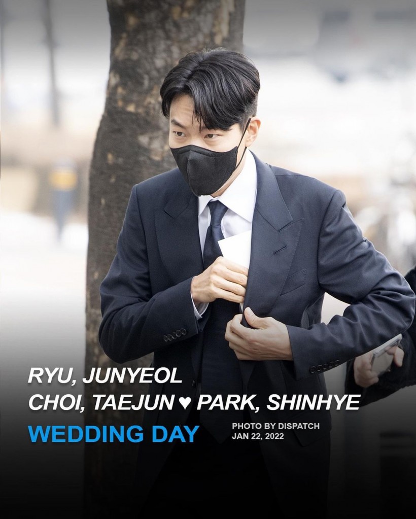 Ryu Jun Yeol at Park Shin Hye and Choi Tae Joon's wedding