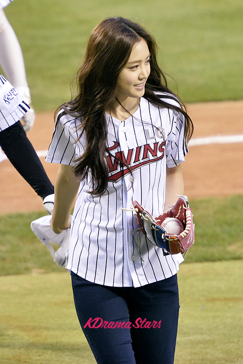 Letters reading Corona 19 Out are seen on the cap of LG Twins baseball  team's infielder Moon Bo-gyeong as a part of campaign to overcome the  coronavirus before the intrasquad baseball game