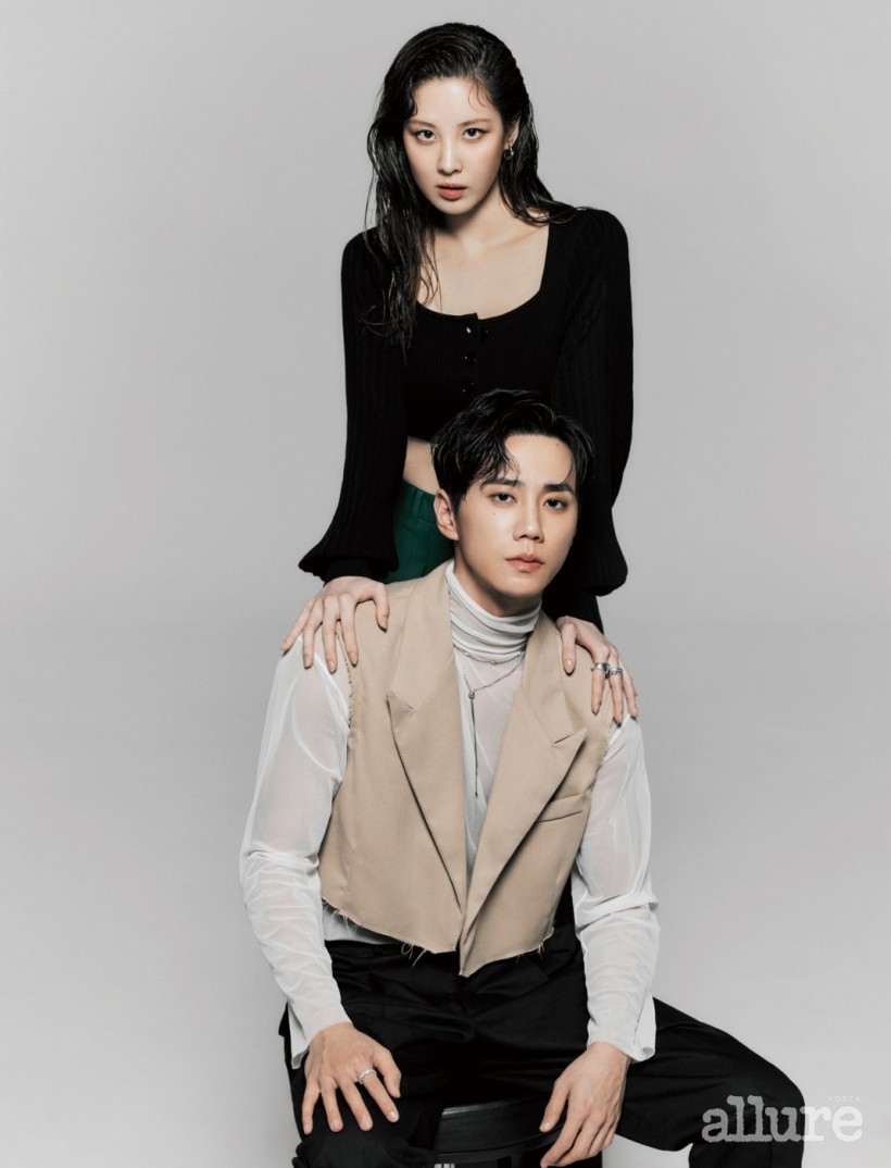 Love and Leashes Lee Jun Young and Seohyun for Allure Korea