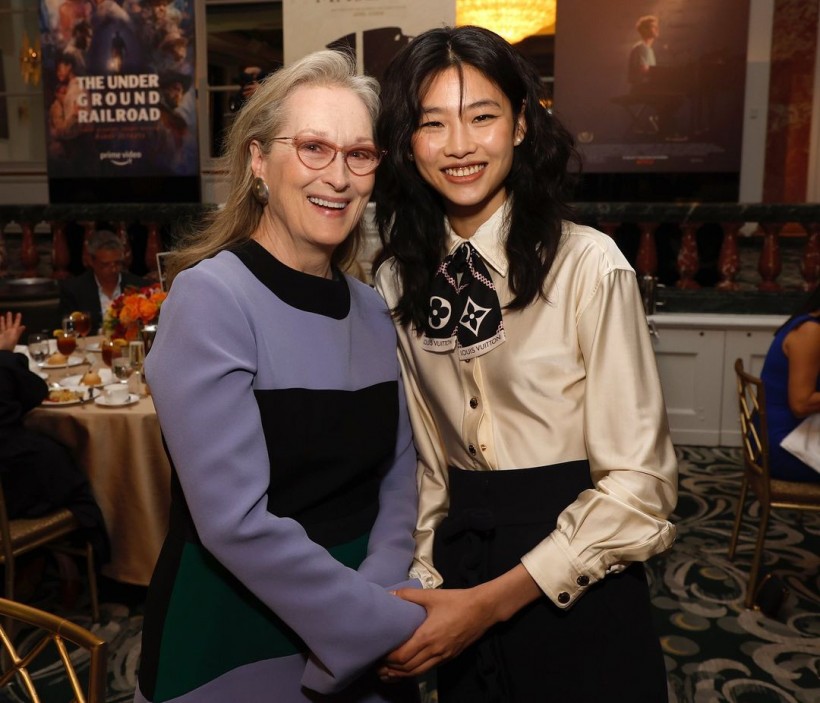 Jung Yo Yeon at AFI Awards 2022 with Meryll Streep