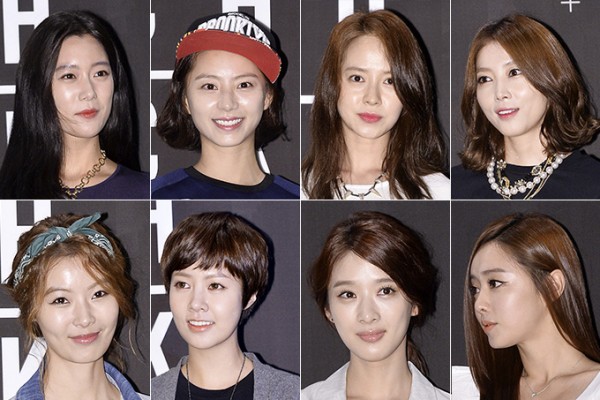 Actresses Clara, Park Soo Jin, Song Ji Hyo, Oh Yoon Ah, Yoon So Yi, Choi Yoon  Young, Lee Chung Ah, & Hong Soo Ah Attend 'NIKE' Show Case [Sep 24] |  KDramaStars
