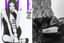 Han So-hee stuns on Elle's February cover, revealing her excitement for thrilling stunts. 