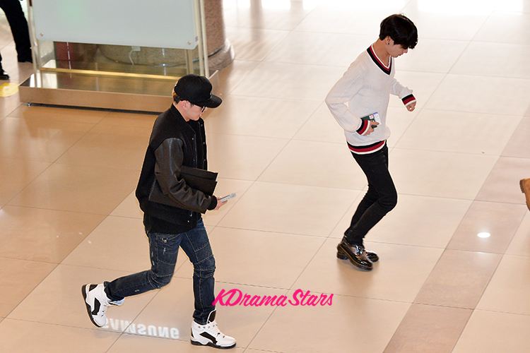 Got7 at Gimpo International Airport Heading to Japan for Attending Mnet's  M!Countdown - April 1, 2014 [PHOTOS]