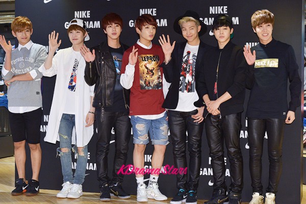 Bangtan Boys Attends NIKE Gangnam Flagship Store Launch Event - Jun 12 ...
