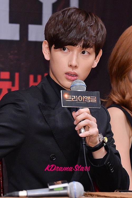 ZE:A's Im Si Wan Attends MBC Drama 'Triangle' Press Conference - April